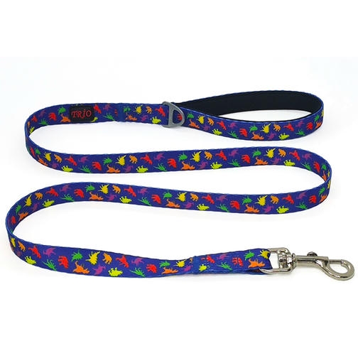 Luckypaw Desenli Kedi-Köpek Gezdirme Kayışı 2-140 cm (Dino)