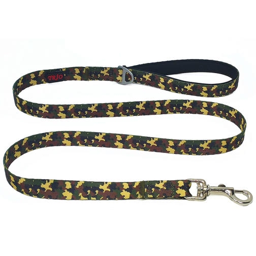 Luckypaw Desenli Kedi-Köpek Gezdirme Kayışı 2-140 cm (Camo)