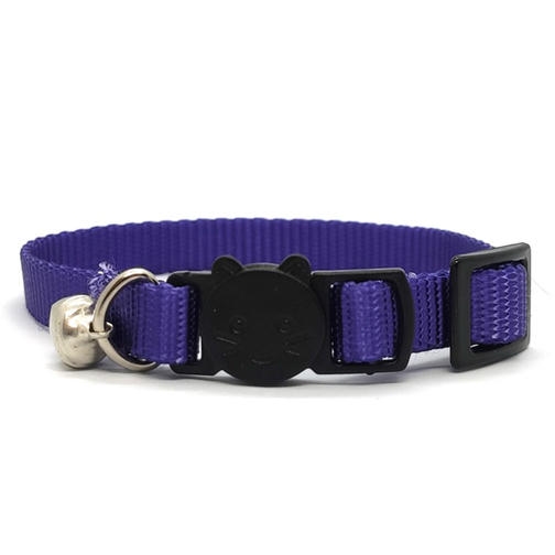 LuckyPaw Çıngıraklı Kedi Boyun Tasması 1x30cm (Mor)