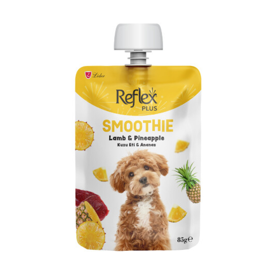 Reflex Plus Smoothie Kuzu Etli ve Ananaslı Köpek Ödül Maması 85gr