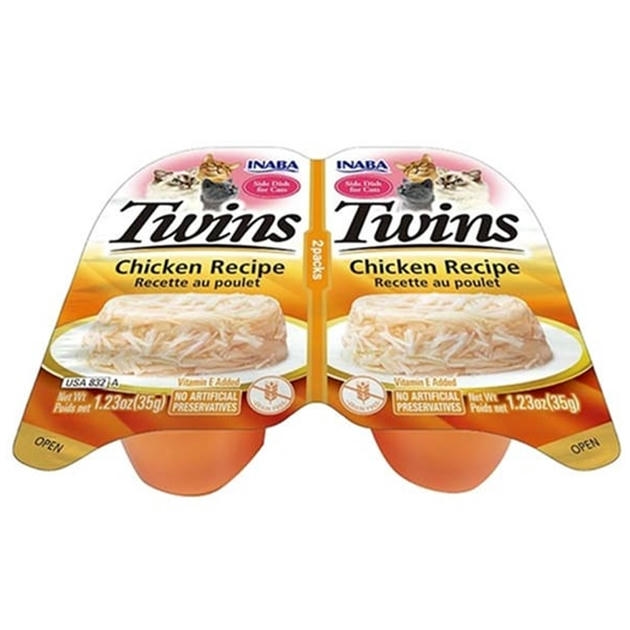 Inaba Twins Jöle İçinde Tavuklu Kedi Konservesi 35 Gr (2'li)