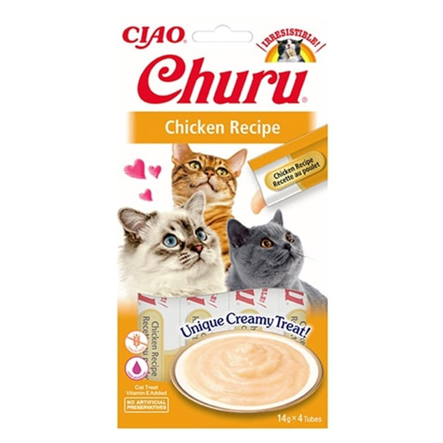 Ciao Churu Cream Tavuklu Kedi Ödül Kreması 4x14 gr