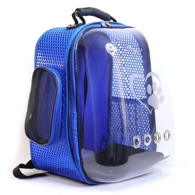 Migno Zenith Astronot Model Kedi Köpek Taşıma Çantası Mavi(42x34x34 cm)