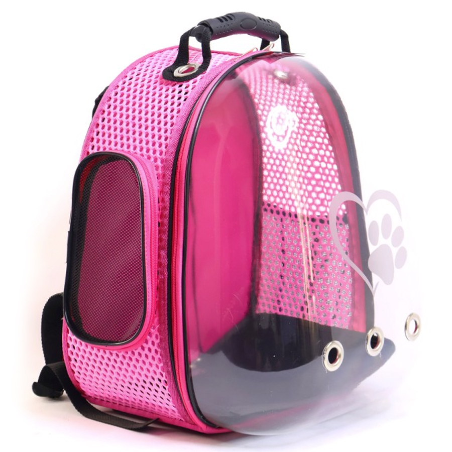 Migno Nexus Astronot Model Kedi Köpek Taşıma Çantası Pembe (44x34x32 cm)