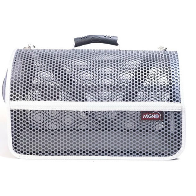 Migno Voyager کیف حمل سگ گربه مشبک خاکستری (46x30x27 cm)