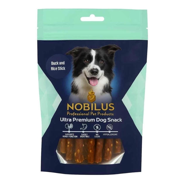 Nobilus Köpek Ödül Maması Ördek ve Morina Balığı Sargılı 80 Gr