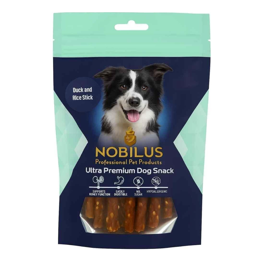 Nobilus Köpek Ödül Maması Ördek ve Morina Balığı Sargılı 80 Gr