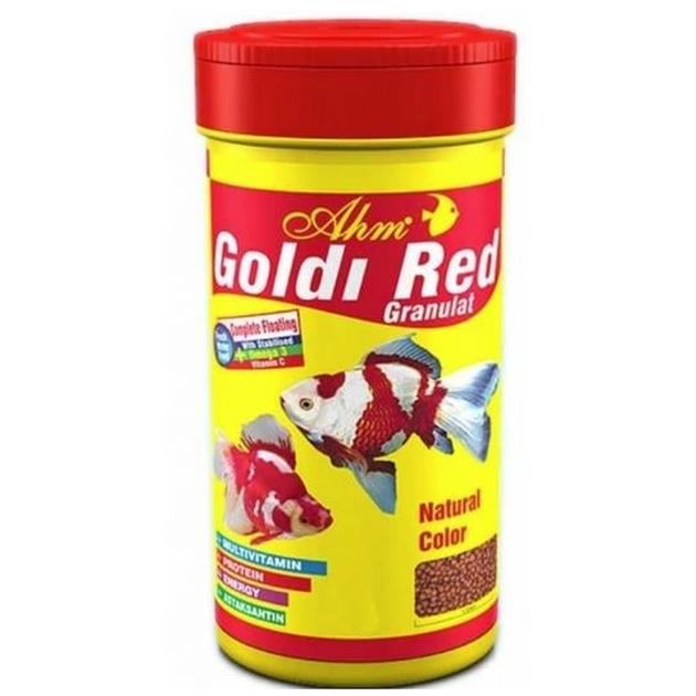 Ahm Goldi Red Granulat Balık Yemi 100ml