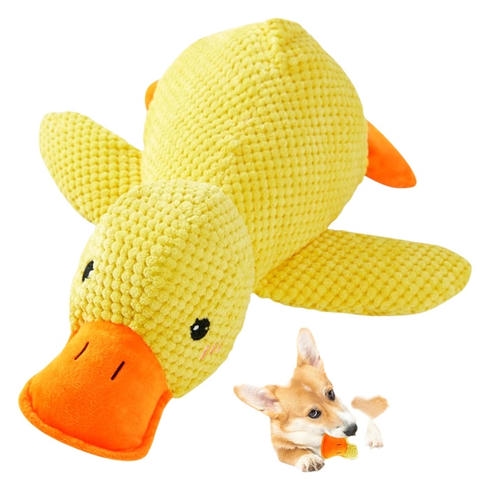 Teng Ördek Şeklinde Peluş Köpek Oyuncağı (Karışık Renklerde)