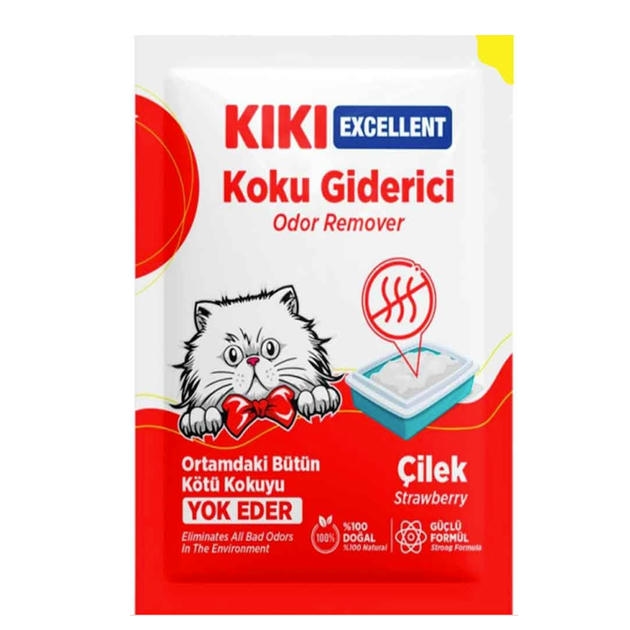 Kiki Excellent Kedi Koku Giderici Çilek Kokulu 25 Gr