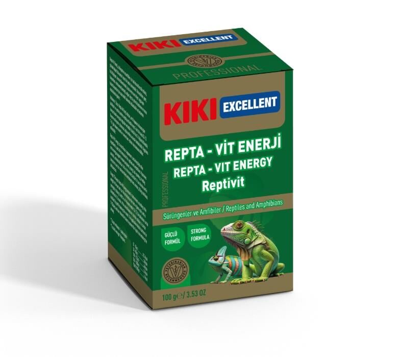 Kiki Excellent Sürüngen ve Amfibiler İçin Muzlu Kalsiyum Tozu 100 Gr