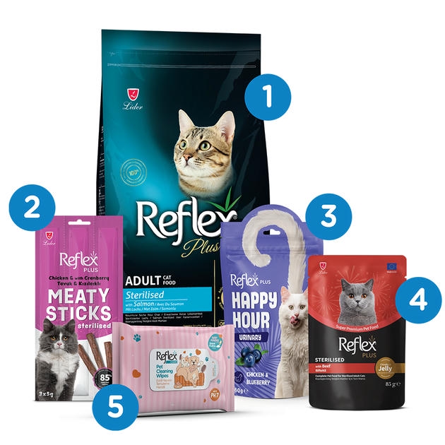 Reflex Plus Kısır Kedi Paketi (5Parça)