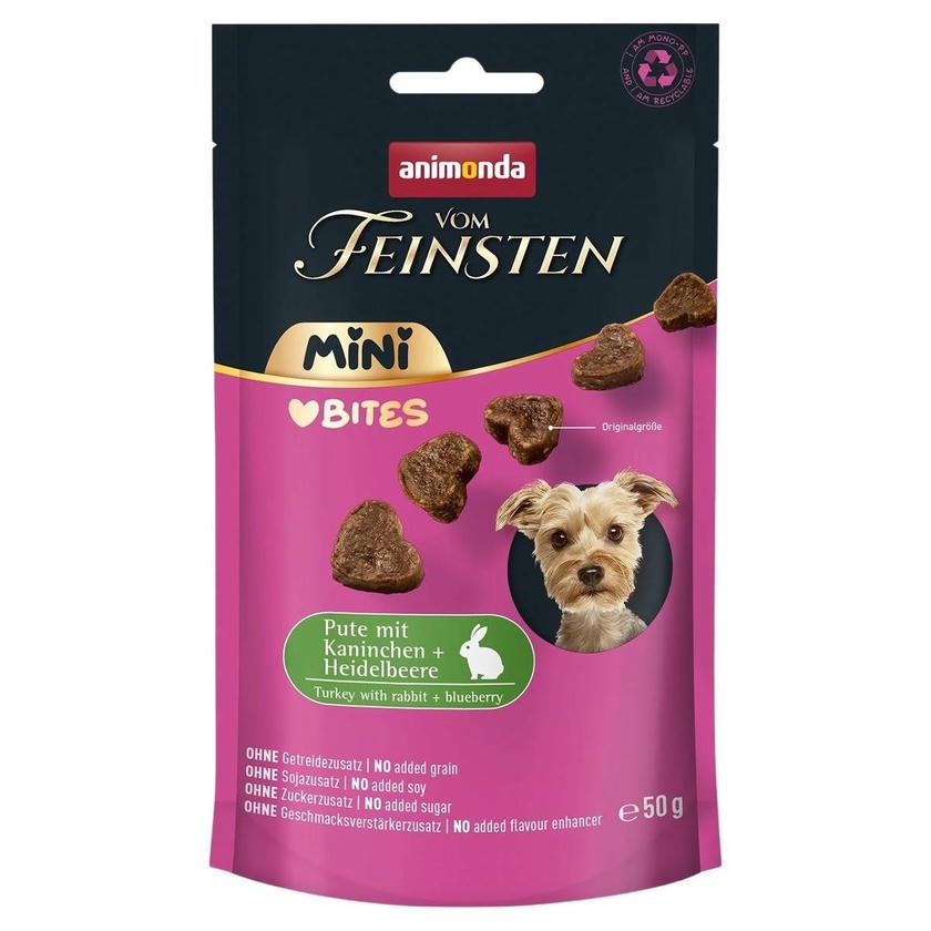 Animonda Hindi ve Tavşan Etli Yetişkin Mini Irk Köpek Ödül Maması 50g