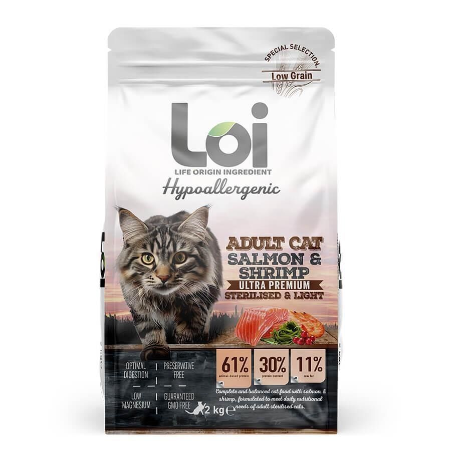Loi Somon Ve Karidesli Kısırlaştırılmış Kedi Maması 2 Kg