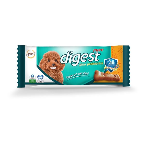 Gnawlers Digest More Dental Prebiyotik Köpek Ödülü 7,5 Cm