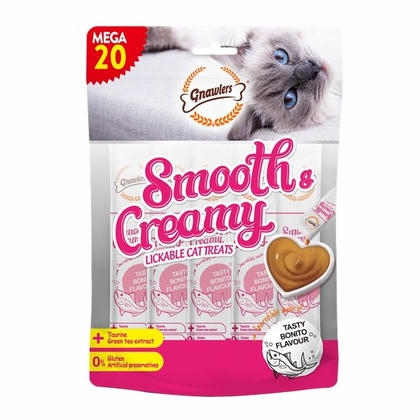 Gnawlers Smooth Creamy Palamutlu Krema Kedi Ödülü 300 Gr 20 Li