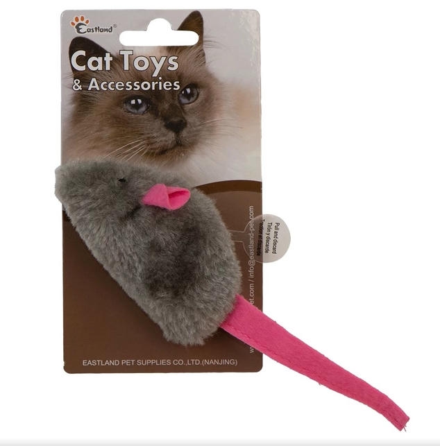 Eastland Catnipli Peluş Dijital Sesli Fare Kedi Oyuncağı 8cm