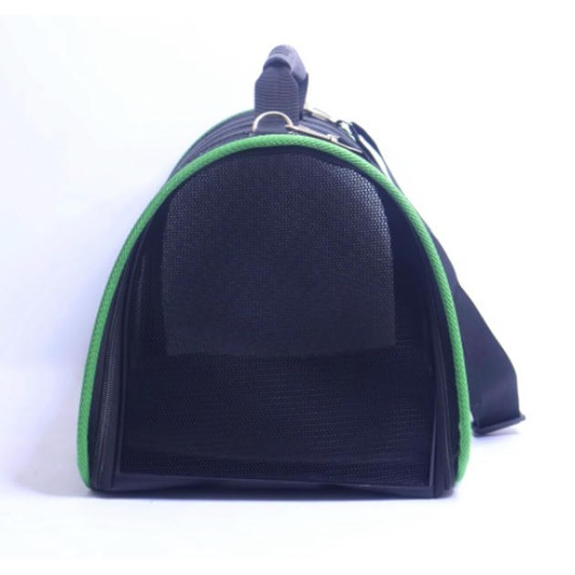 Migno Astra Fileli Model Kedi Köpek Taşıma Çantası Yeşil (40x30x23 cm)