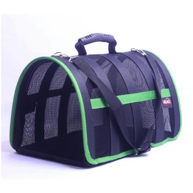 Migno Astra Fileli Model Kedi Köpek Taşıma Çantası Yeşil (40x30x23 cm) 