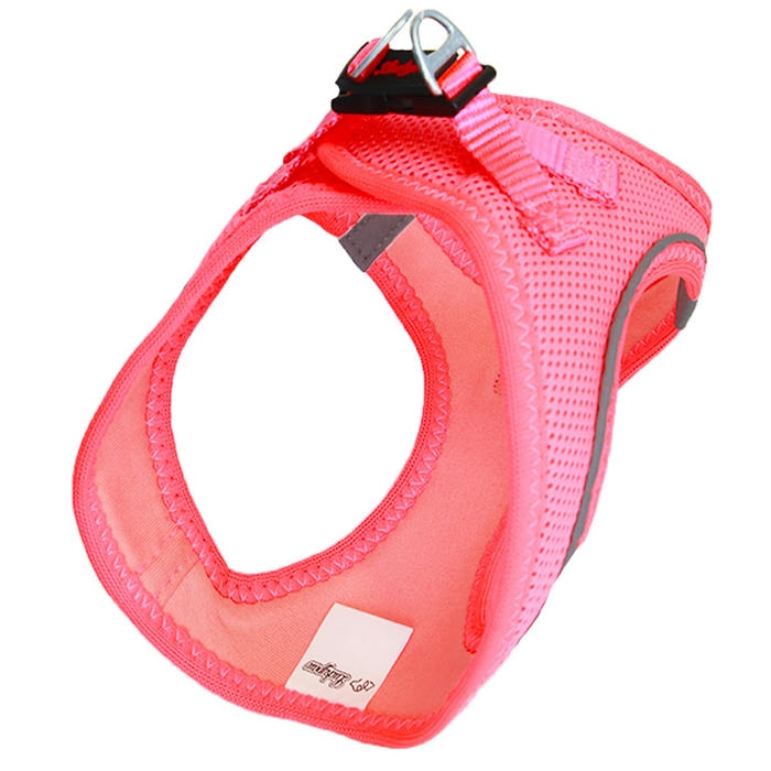 Luckypaw Air Mesh Harness قلاده کتفی گربه و سگ Neon صورتی (2-4kg) [2XSmall]