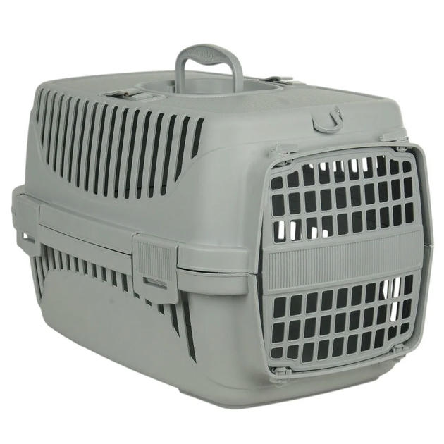 Plast Art Kedi Köpek Evcil Hayvan Taşıma Çantası Çok Fonksiyonlu Gri Gri (30x48x32cm)