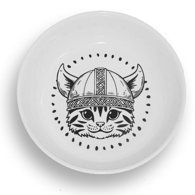 Raccoon Kediler İçin Seramik Mama Kabı Viking Cat 250 ml