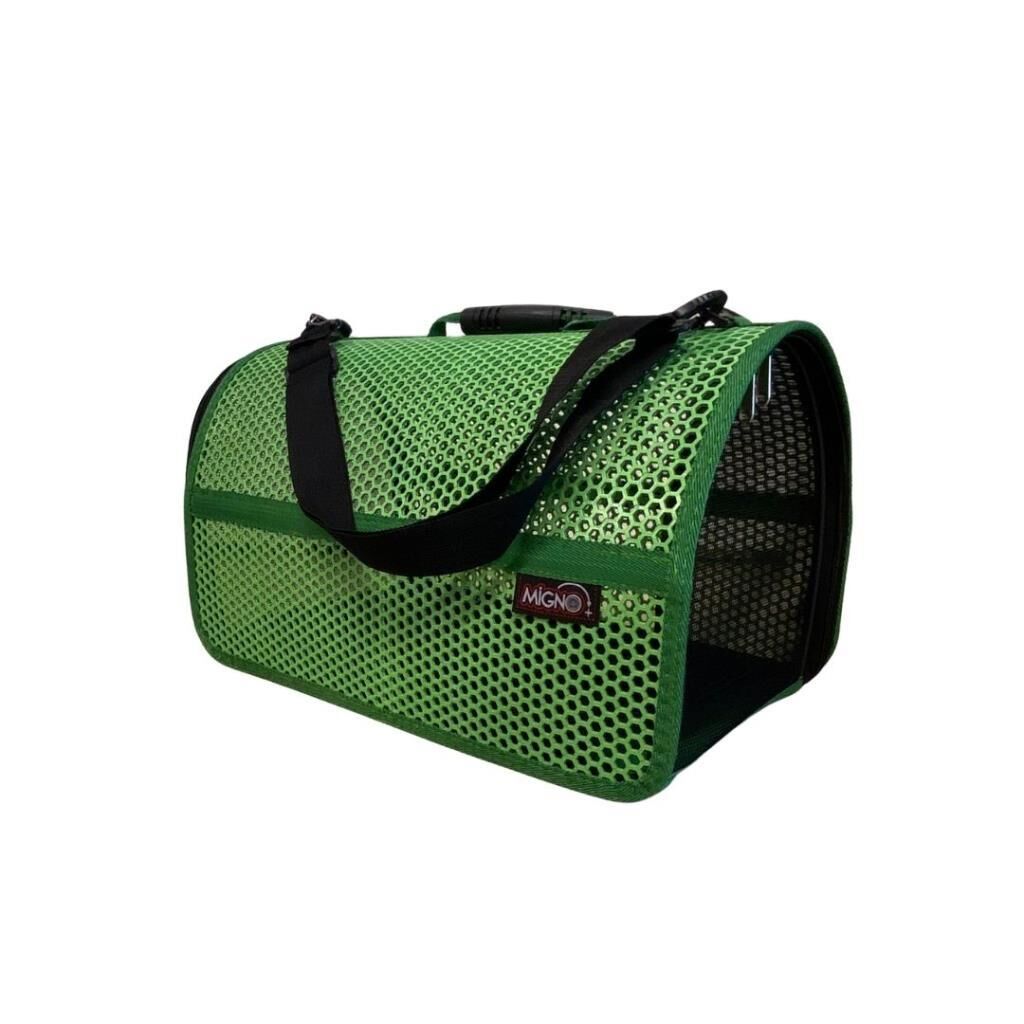 MİGNO FLYBAG Voyager Fileli Kedi Köpek Taşıma Çantası - Yeşil