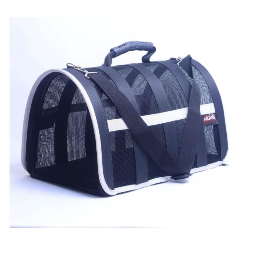 MİGNO FLYBAG Astra Fileli Kedi Köpek Taşıma Çantası - Gri