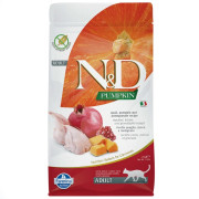 N&D Pumpkin Tahılsız Bıldırcınlı, Balkabaklı ve Narlı 1,5 Kg Yetişkin Kedi Maması