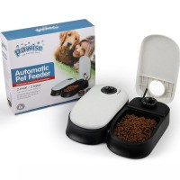 Pawise Zaman Ayarlı Kedi & Köpek Mama Kabı İkili 2x300ml