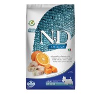N&D Ocean Tahılsız Morina Balıklı, Balkabaklı ve Portakallı 2,5 Kg Küçük Irk Yetişkin Köpek Maması