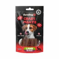 EuroDog Crazy Meatz Kuzu Etli Dilim Şekersiz Köpek Ödül Maması 100gr
