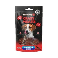 EuroDog Crazy Meatz Somon Balıklı Sushi Şekersiz Köpek Ödül Maması 100gr