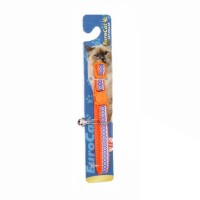 EuroCat Geometrik Desenli Zilli Kedi Boyun Tasması 28cm (Turuncu)