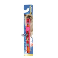EuroCat Dalga Desenli Zilli Kedi Boyun Tasması 28cm (Pembe)