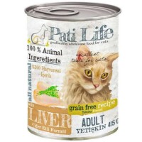 Pati Life Ciğerli Yetişkin Kedi Konservesi 415 Gr