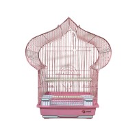 Dayang Kuş Kafesi Damla Şekilli 29.5 x 22.3 x 49 Cm Pembe
