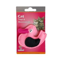 Eastland Kedi Otlu Peluş Ördek Kedi Oyuncağı 8,5cm (Pembe)