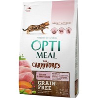 OptiMeal Tahılsız Hindili-Sebzeli Yetişkin Kedi Maması 4 KG