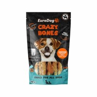 EuroDog Chicken Wrap. Raw Hide Twist Köpek Kemirme Çubuğu 100 Gr