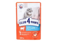 Club4Paws Premium Pouch Kuzu Etli Kedi Konservesi 100 Gr