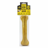 Delibon Gerçek Deriden Natural Pres Kemik Köpek Ödülü L 22 Cm