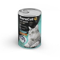 EuroCat Ton Parça Etli Yetişkin Kedi Konserve 400 Gr