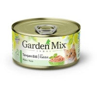 Gardenmix Kıyılmış Tavşan Etli Tahılsız Konserve Kedi Maması 85g