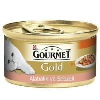 Gourmet Gold Alabalık ve Sebzeli Kedi Konservesi 85GR