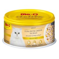 Me-O Delite Jöle İçinde Ton Balıklı ve Peynirli Tahılsız Yetişkin Kedi Konservesi 80gr