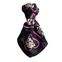 Migno Köpek ve Kalp Desenli Köpek Kravatı 22-35 cm