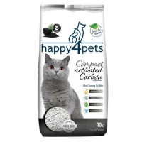 Happy4Pets Aktif Karbonlu 10 LT İnce Taneli Topaklanan Bentonit Kedi Kumu