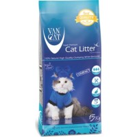 Vancat Kokusuz 15 KG İnce Taneli Topaklanan Bentonit Kedi Kumu