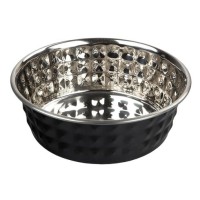 EuroDog Küçük Irk Köpekler İçin İşlemeli Mama ve Su Kabı 11cm